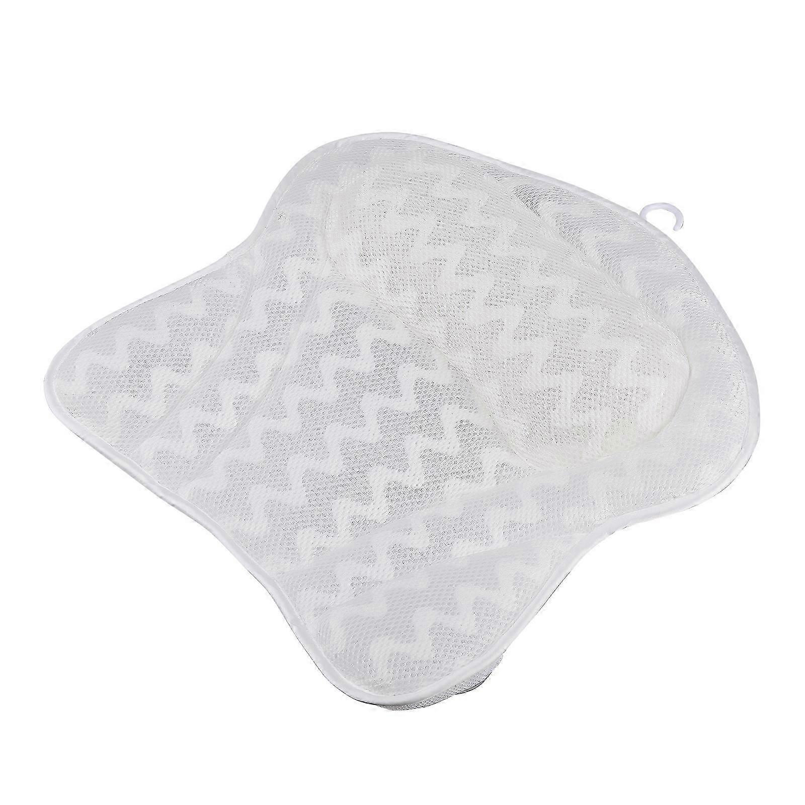 TTMA 3D Mesh Bathtub Pillow Machine Washable Bath Headrest