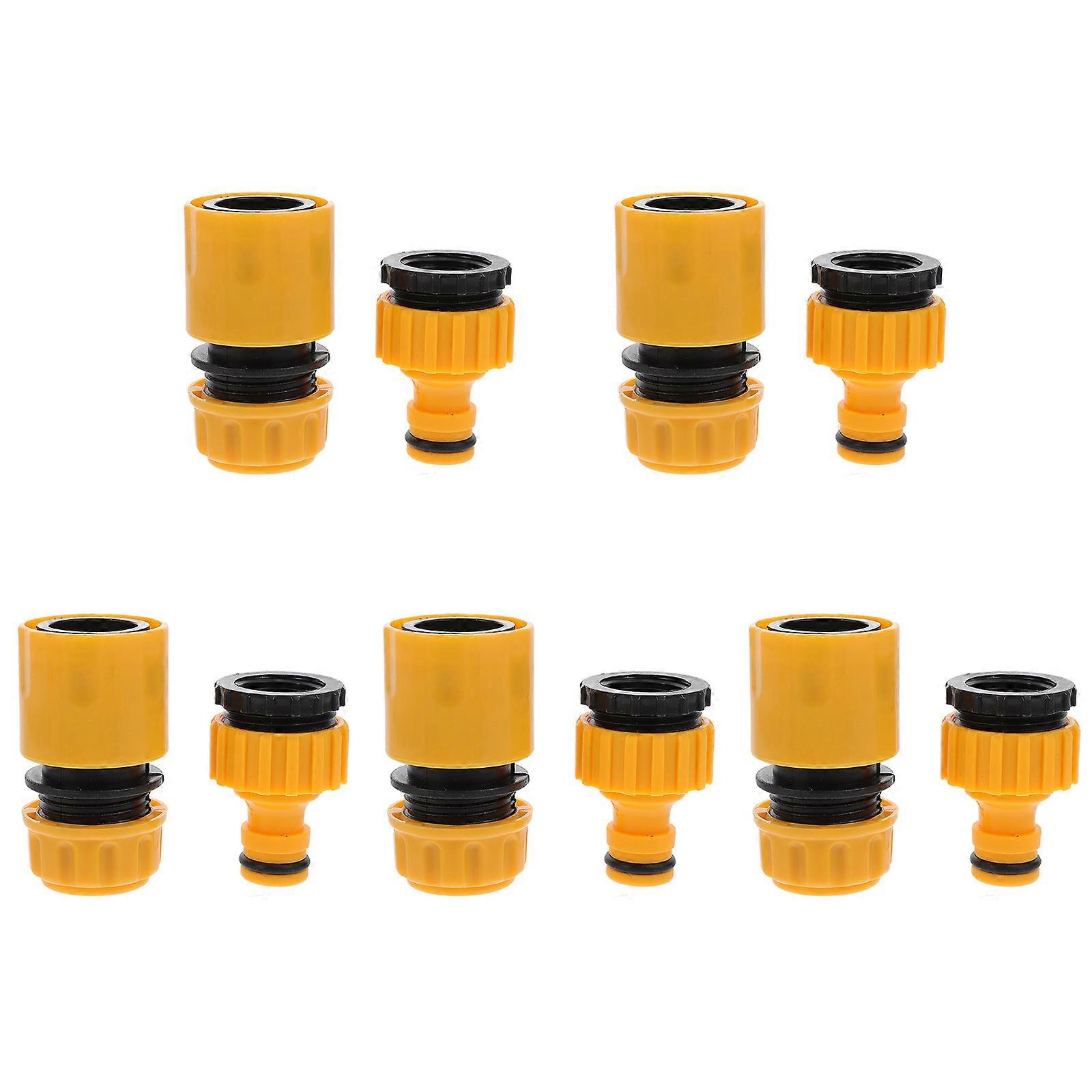 Water Pipe Connector Adapters 10Pcs For Garden Hose 5.8X3.1CM Non-Leaking Quick Connect Durable