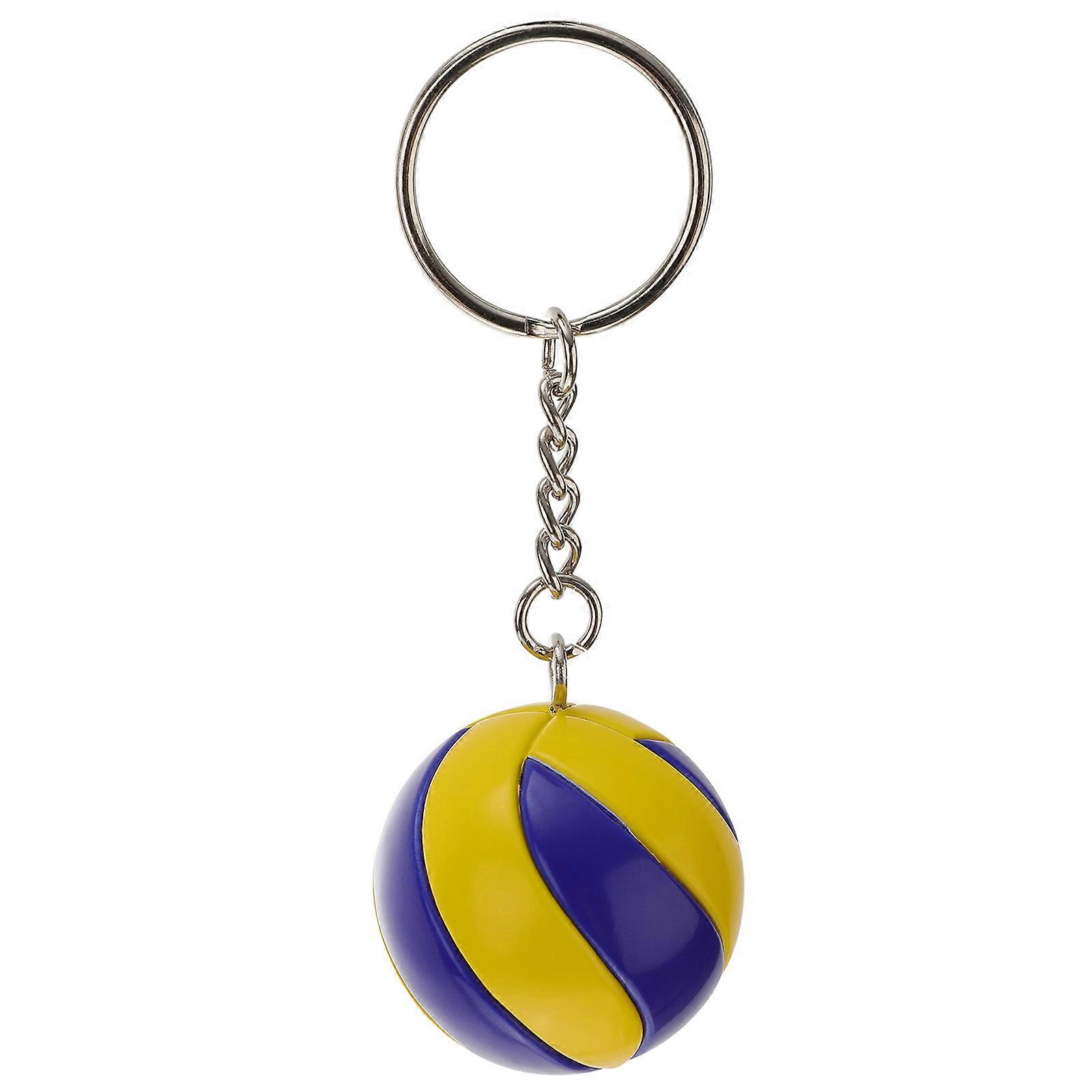 Creative Volleyball Game Fan Keychain For Volleyball Fans With Round Design And Ideal For Souvenir 1Pack
