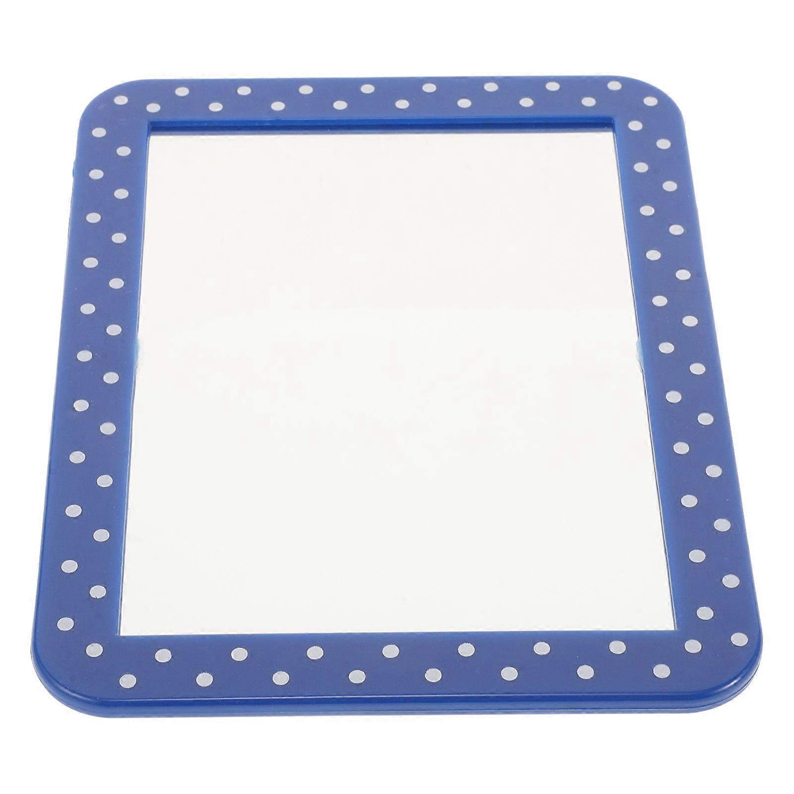 Magnetic Real Glass Mirror for School Gym Locker Compact Makeup Mirror for Fridge Toolbox Office Cabinet Workshop