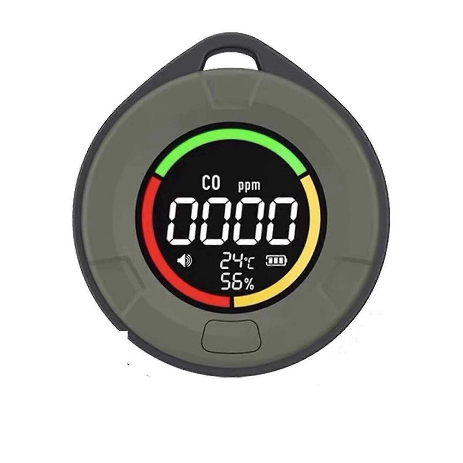 PTH10D Mini CO Detector, Portable Air Quality Monitor with LED Screen