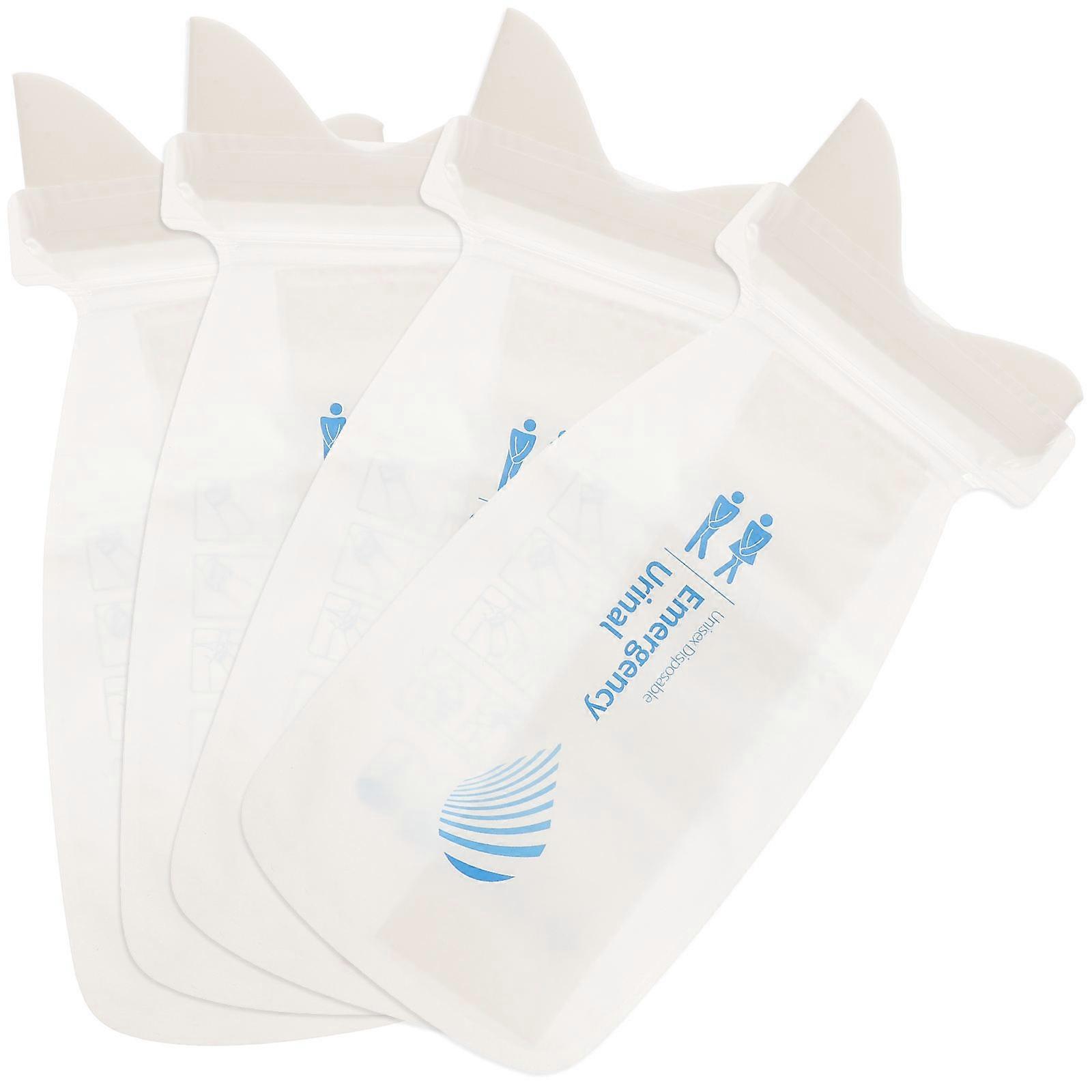 Portable Disposable Urinal Bags 4Pcs Ideal For Emergency Situations Camping Hiking Compatible With Car Purse Backpack Using Polymer Resin
