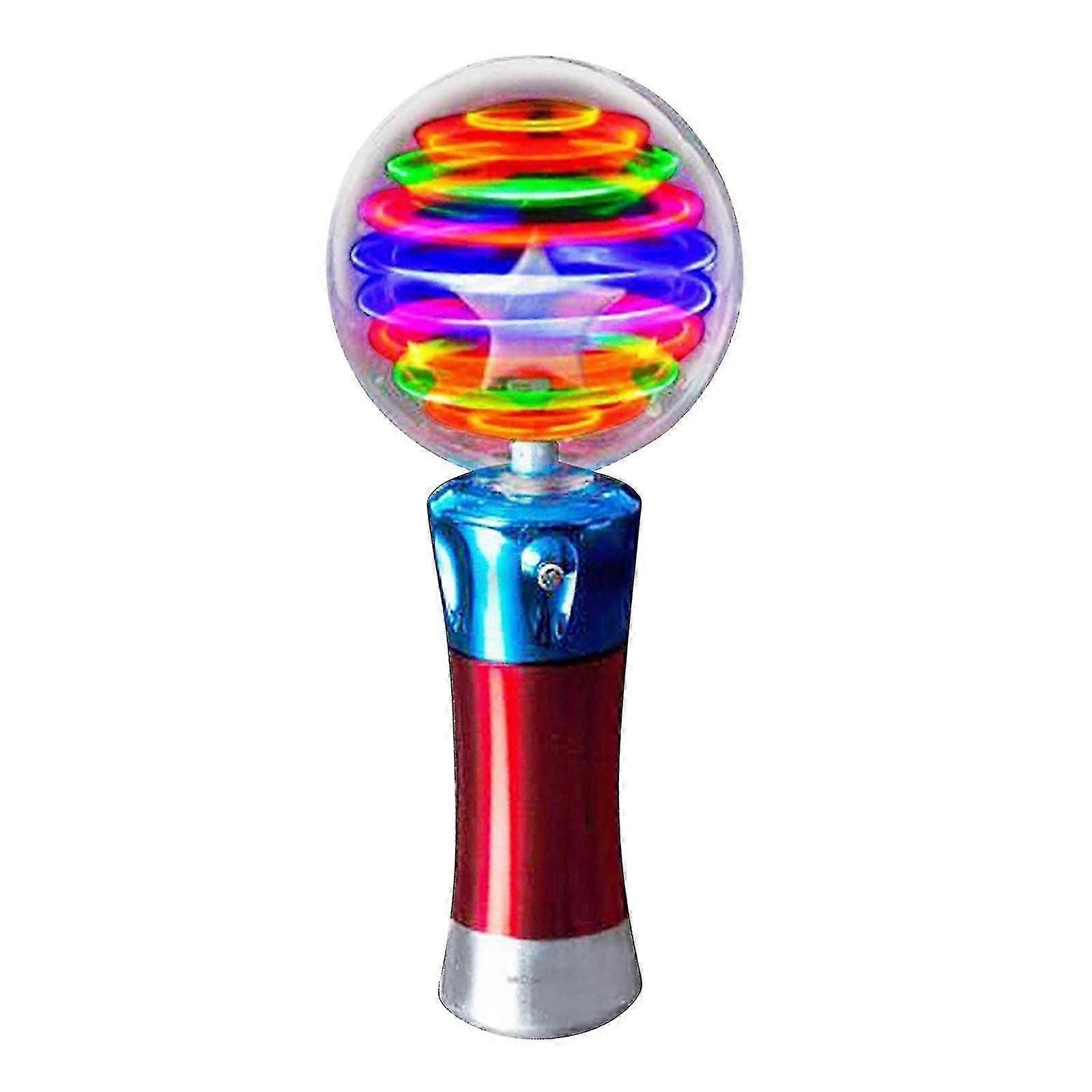 LED Luminous Magic Ball Wand, Rotating Light-Up Show Toy Stick for Kids (Model 240101)r