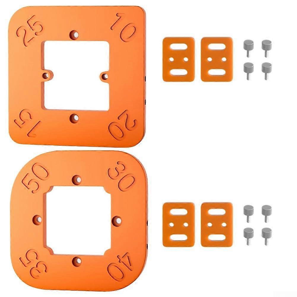 Milling Corner Radius Template Set 2 Pieces for Precise Cutting, High-Quality Plastic, 90mm Radius