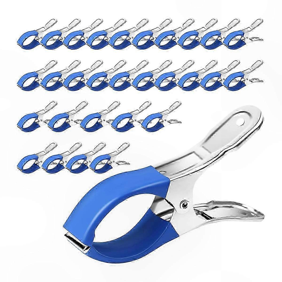 Windproof Pool Cover Clips for Above Ground Pools, 30-Pack Clamps for Secure Pool Cover Installation