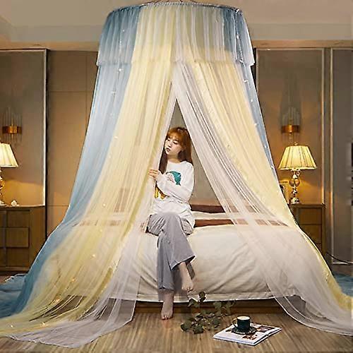 Princess Bed Canopy Netting with Elegant Hanging Tent Design for Romantic Bedroom Decor 2.0 Bed C