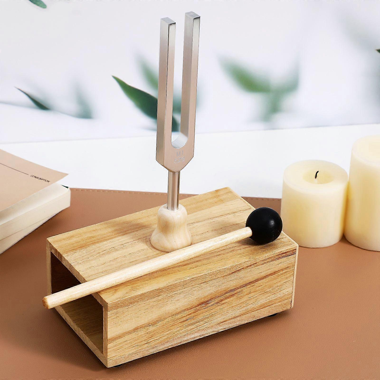 1 Set Tuning Fork Resonance Box Aluminium Alloy Tuning Fork Sensory Tuning Fork General Instrument Accessory With Mallet 528hz