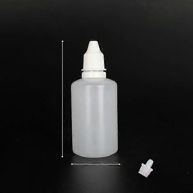 Plastic Dropper Bottle 50ml Transparent Squeeze Dispensing Bottles with Removable Spout - 5 Pack