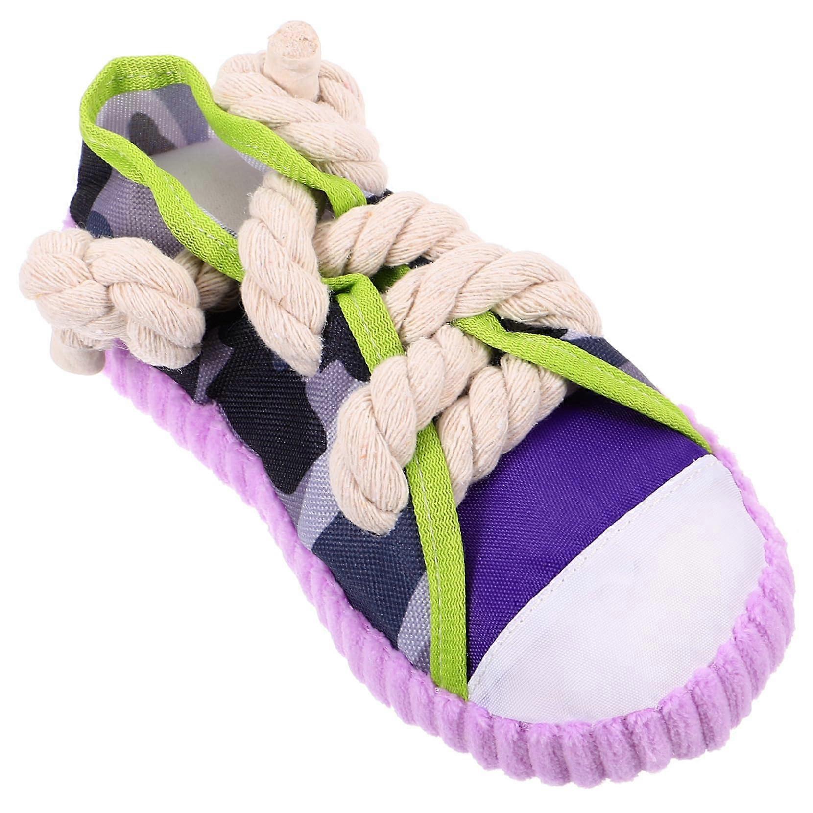 Squeaky Dog Chew Toy Interactive Shoe Shape Plaything for Dogs and Safe Material Teeth Cleaning Teething Relief Engaging Pet Plaything