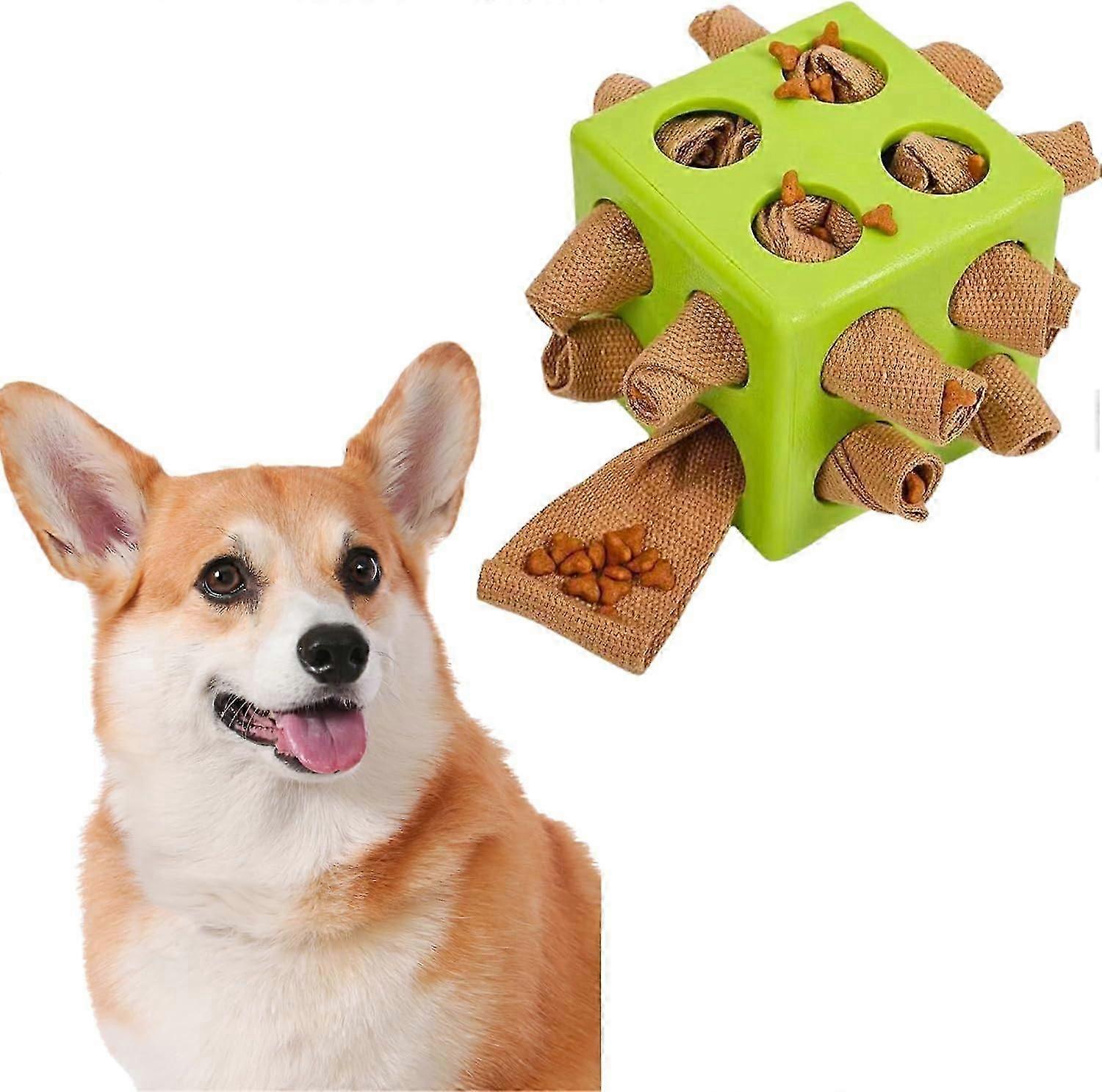 Unbreakable Dog Enrichment Puzzle Toy, Interactive Snuffle Ball Encourage Stimulation Food Foraging Skill, for Small, Medium, Large Dog