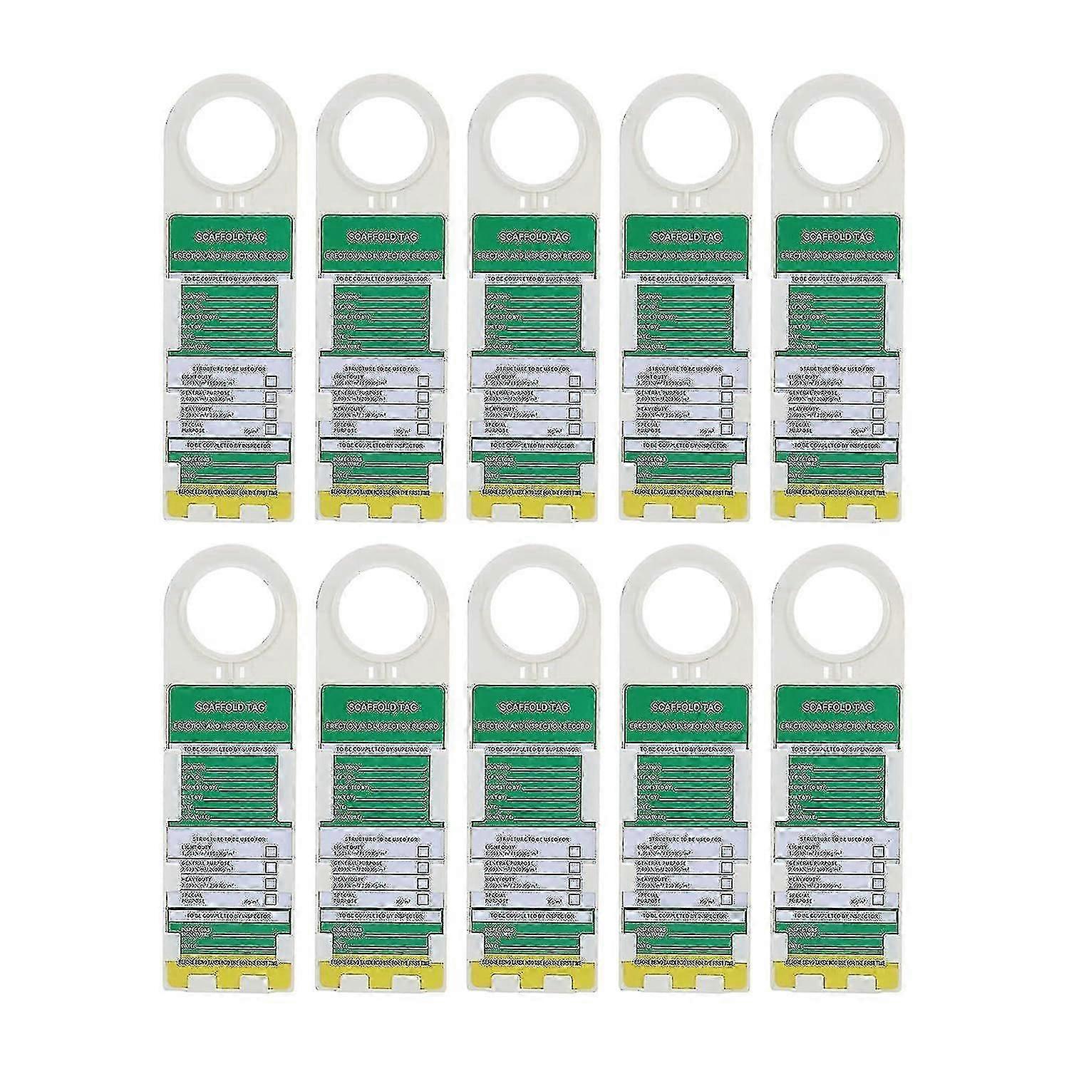 10szt Rusztowanie Tag Znak ostrzegawczy Przestój Konserwacja Tag Blokada i Tagout dla elektrycznego chemicznego bezpieczeństwa przemysłowego