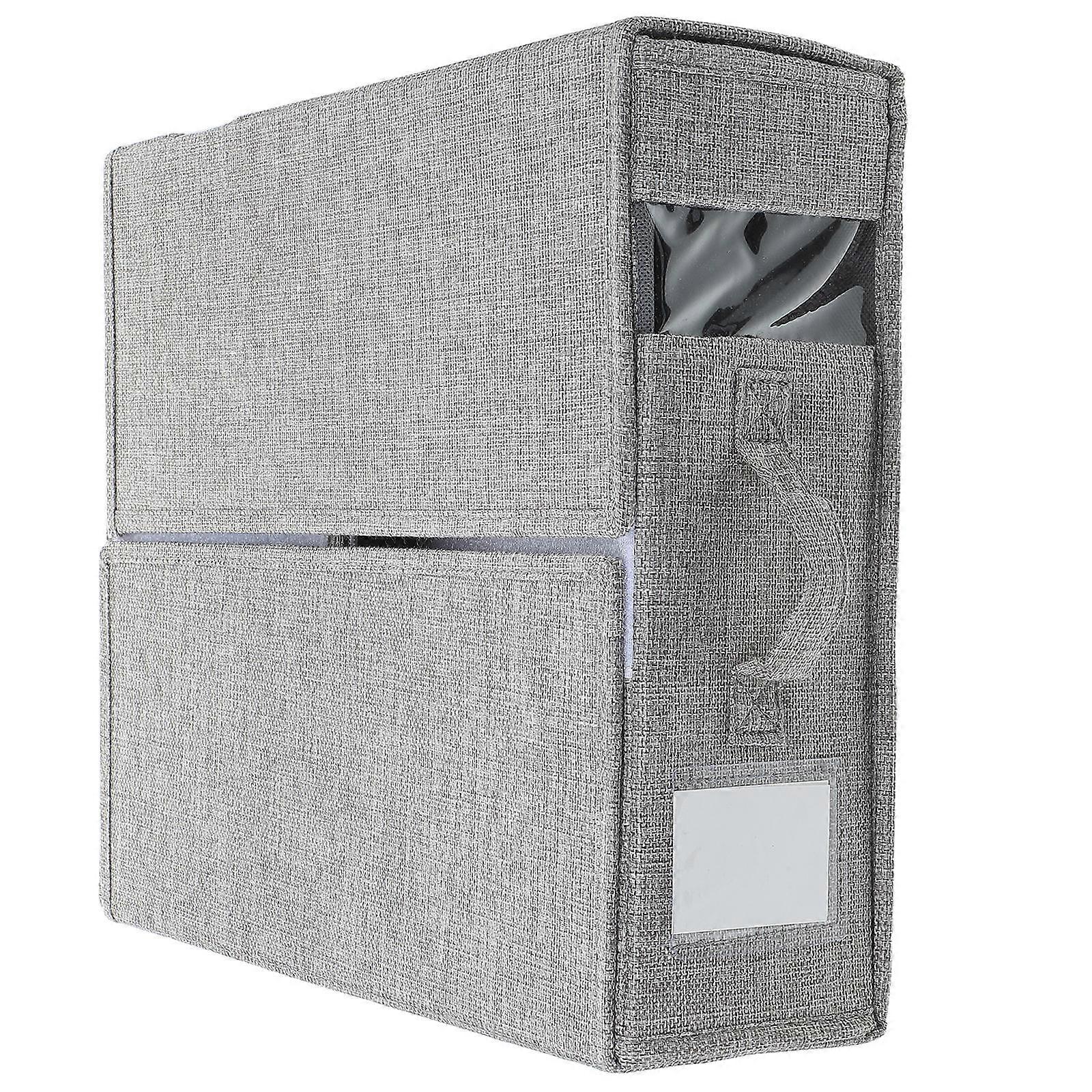 Here's a polished product description for your **Foldable Bedding Organizer Box**:
### **Foldable Bedding Organizer Box with Zipper & Visible