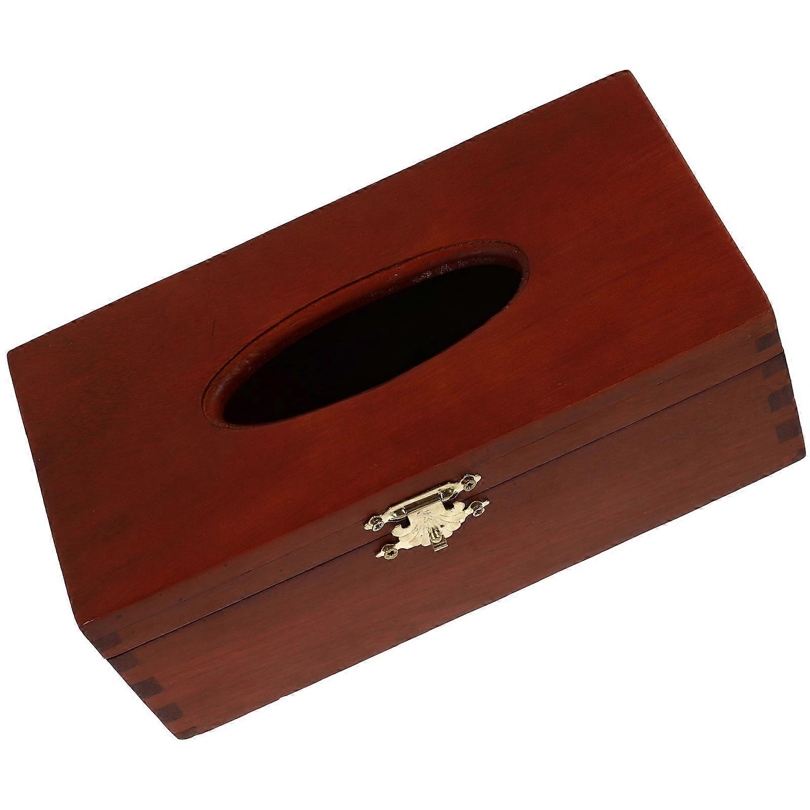 Creative Tissue Box for Car Use Red Napkin Box with Strong Storage Capacity and Beautiful Appearance