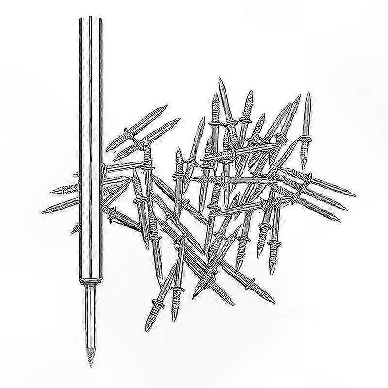 100Pcs Seamless Nails for Skirting, Double Thread Design, No Marks Left, Easy Installation