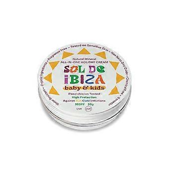 Sol De Ibiza Mini Tin Baby Kids Mineral all-in-one Cream SPF30 - 2 Pack