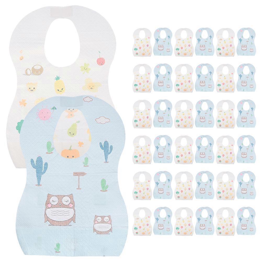 40pcs Assorted Style Bibs for Newborns – Soft, Lightweight Feeding Bibs for Teething and Mealtime Mess