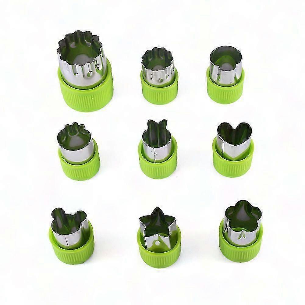 Fruit & Vegetable Puncher Set, 9-Piece Mold Kit