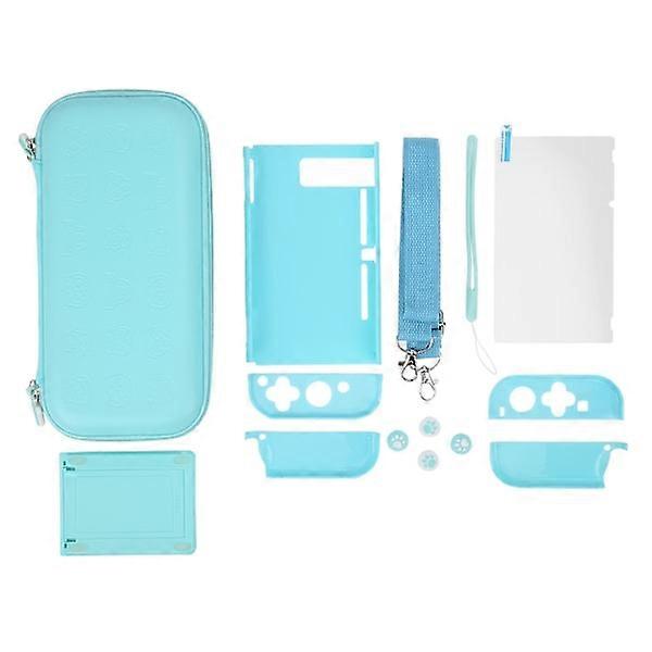 Screen Protector for Game Console, Protective Case, Storage Bag, Accessories for Nintendo Blue