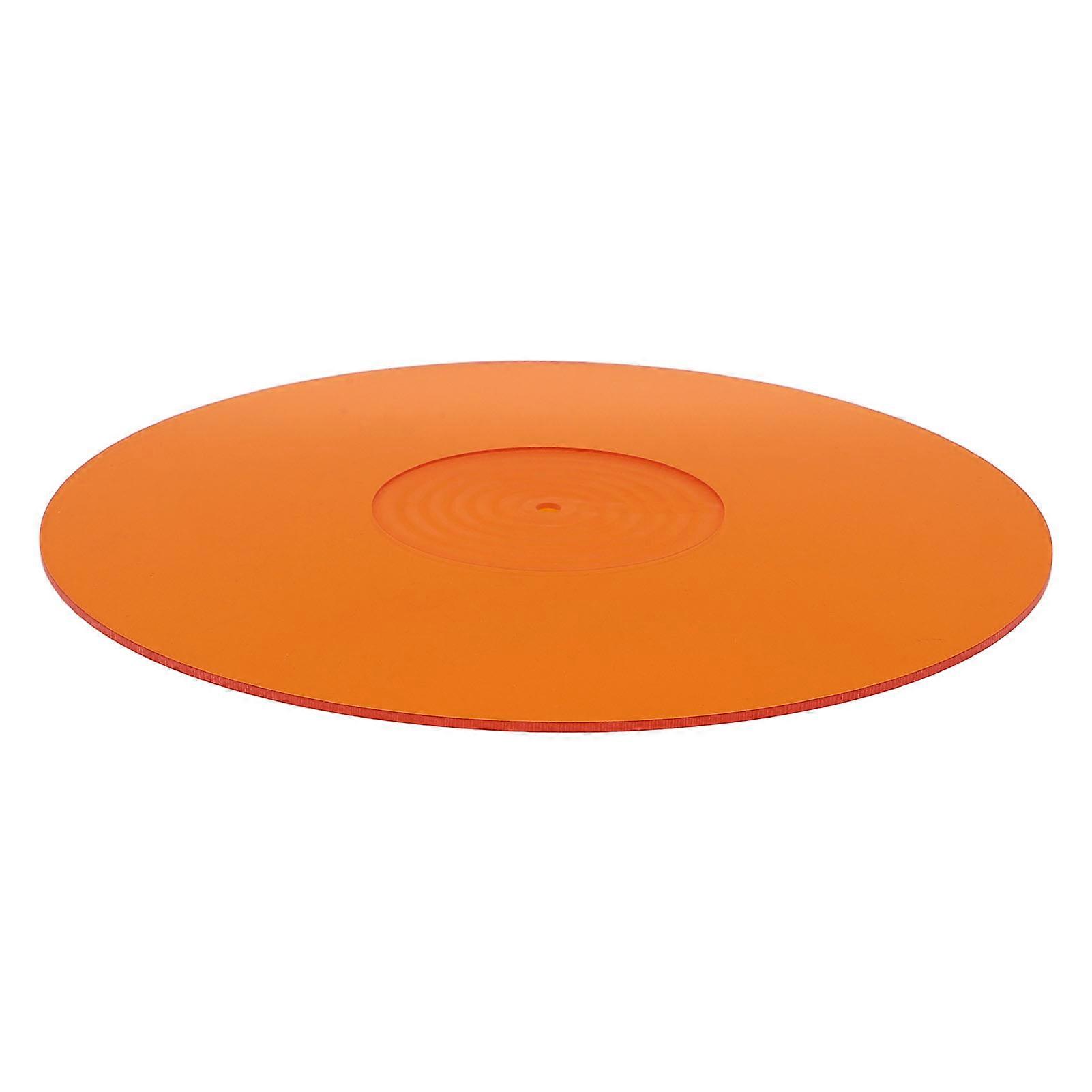 Almofada acrílica alaranjada da plataforma giratória de 300mm da estática de Slipmat do registro de 12 polegadas anti