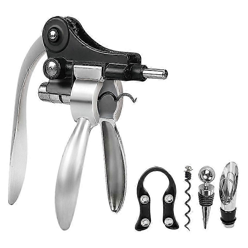 Wine Bottle Opener Corkscrew Set Bottle Opener Cork Red Wine CorkscrewSilver Rabbit Head