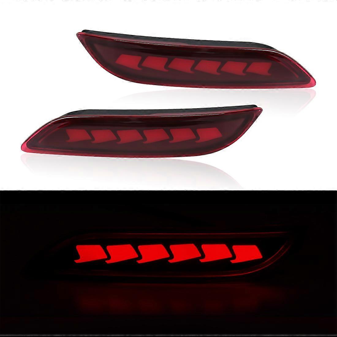 Applicable LED Bumper Reflector Lights For Toyota Camry 2018 2019 2020 2021 2022 2023 2025 Dynamic Turn Signal Rear Fog Tail Brake Lamp