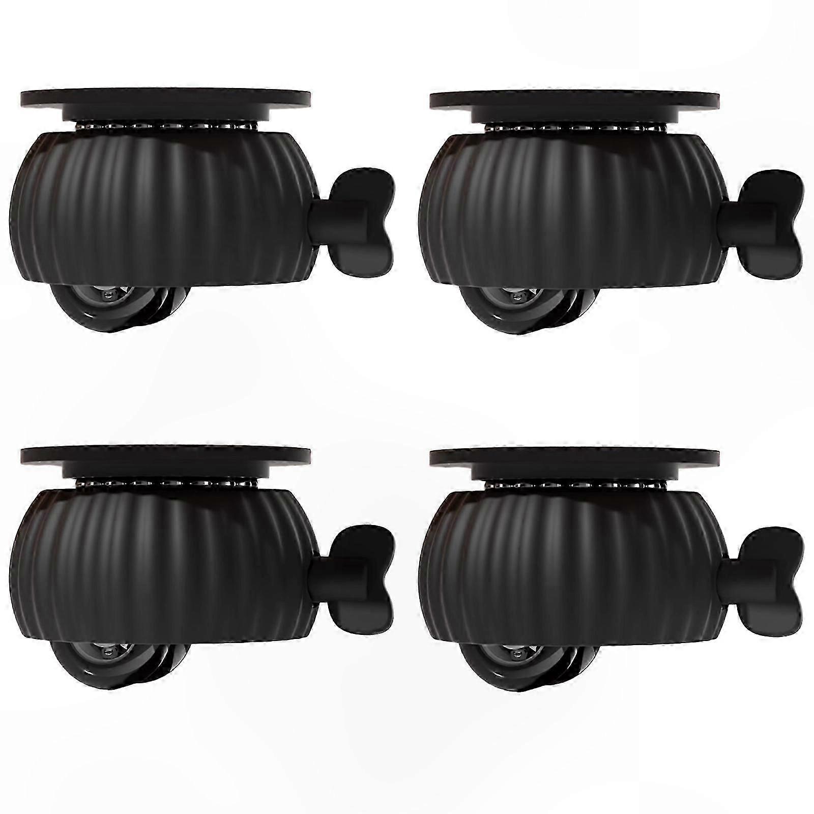 Heavy-Duty Noiseless Caster Wheels for Office Chairs, Set of 4, Easy Install No Drilling Needed