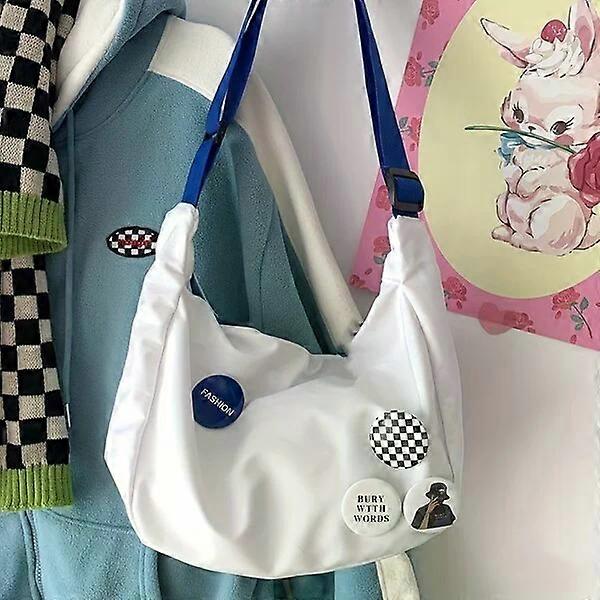 Canvas single-shoulder bag, comfortable and practical, fashionable and versatile, essential for travel