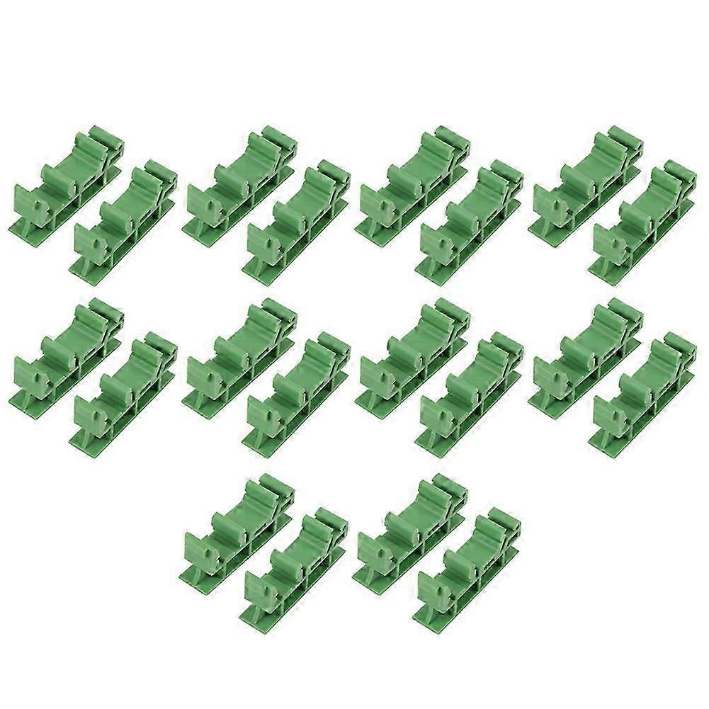 10sets 35mm PCB DIN C45 Rail Adapter Circuit Board Mounting Bracket Stand Carrier