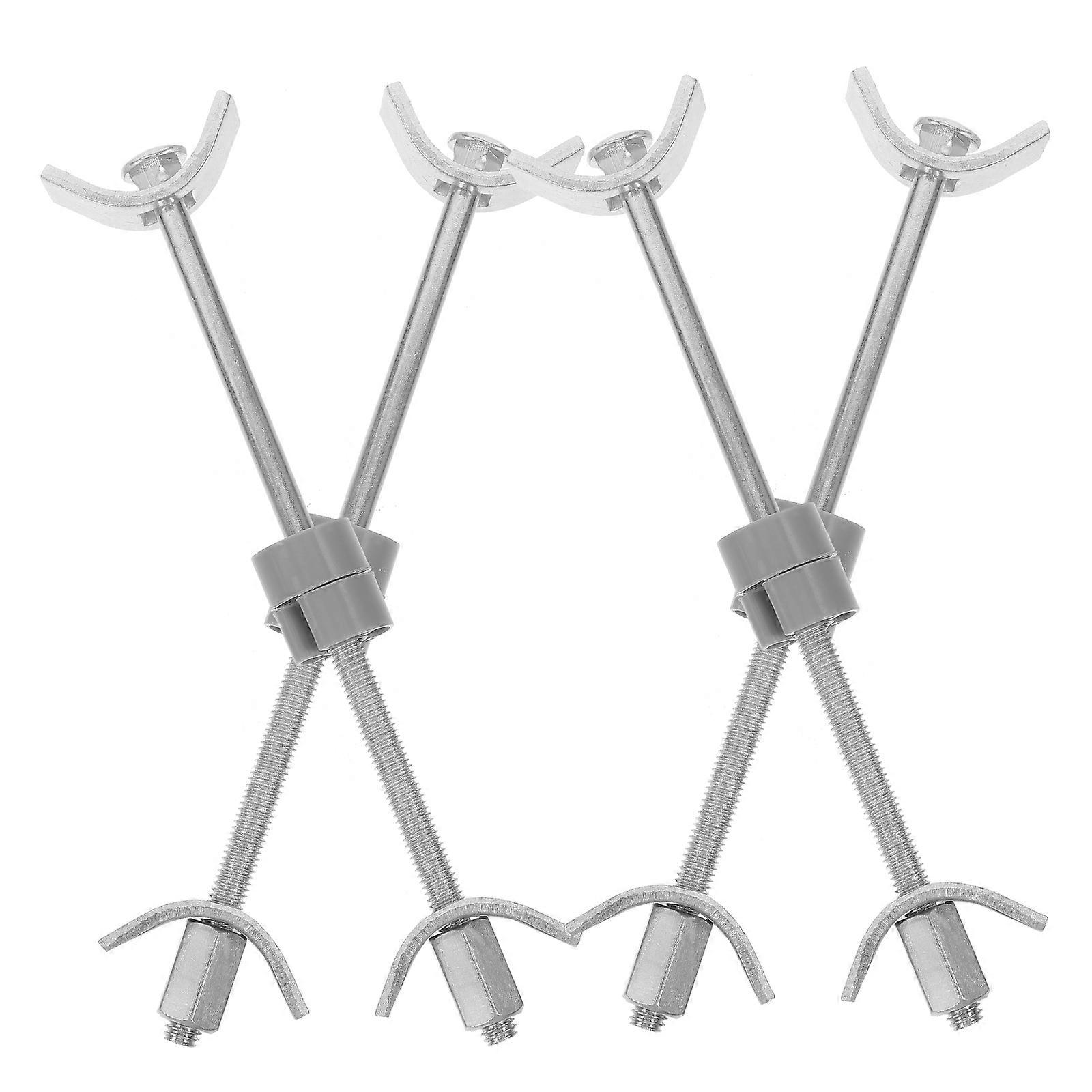 Metal Connector Benchtop Joiner for Furniture Supply 4Pcs Silver Steel Fastener