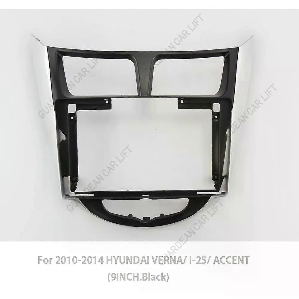 For 2010-2014 HYUNDAI VERNA/ I-25/ ACCENT(9INCH)Car Radio Fascias Android GPS MP5 Stereo Player 2 Din Head Unit Panel Dash Frame