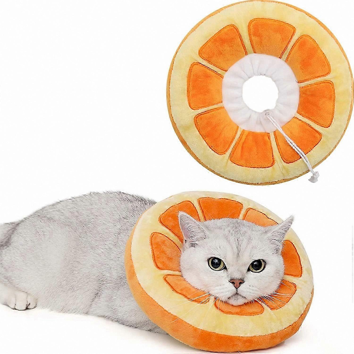 Soft Adjustable Recovery Collar for Cats, Comfortable Cone Alternative for Kittens Post-Surgery