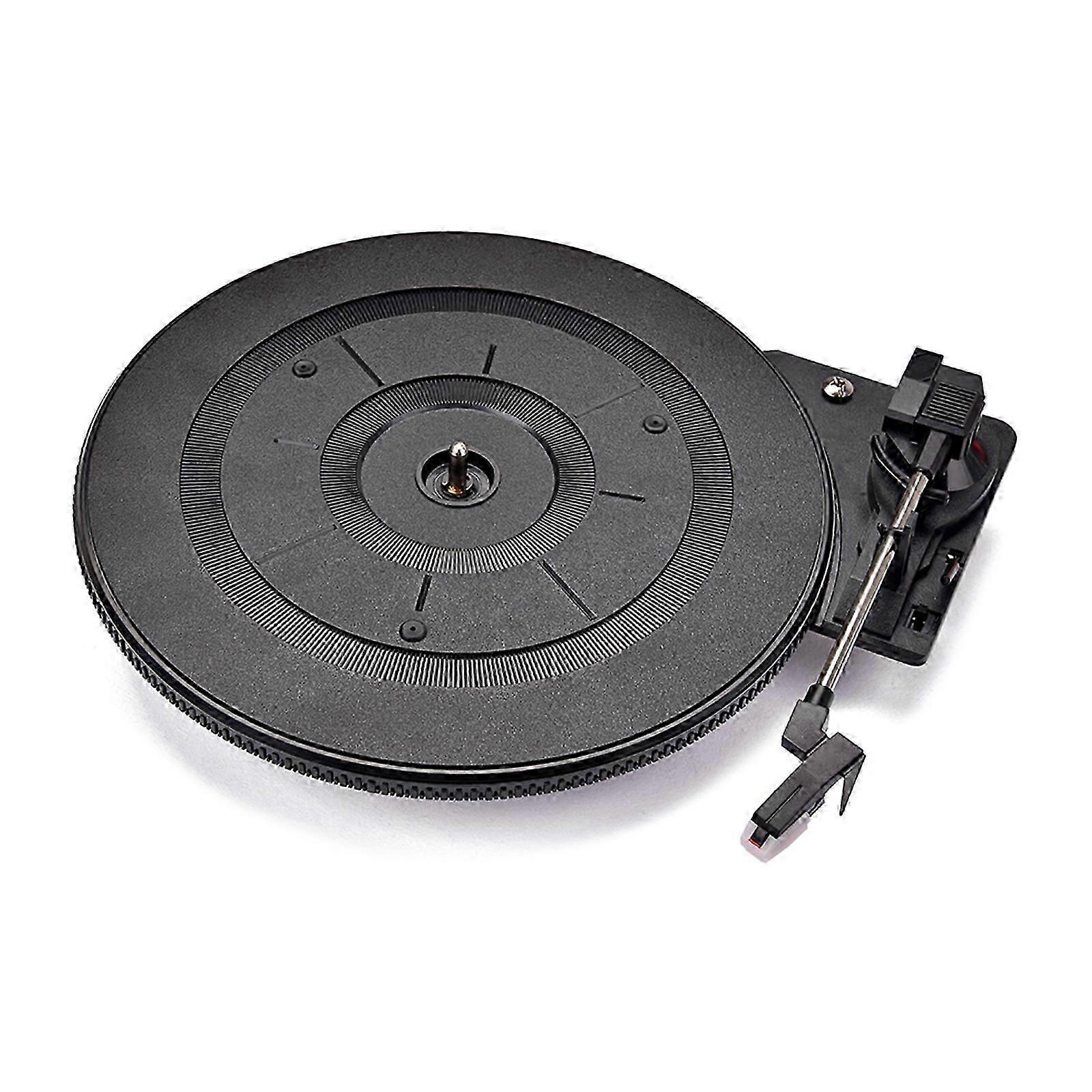 Phonograph Accessories Parts 28cm Vintage Vinyl Record Player Turntable 3 Speed (33RMP/45RMP/78RMP) with Stylus