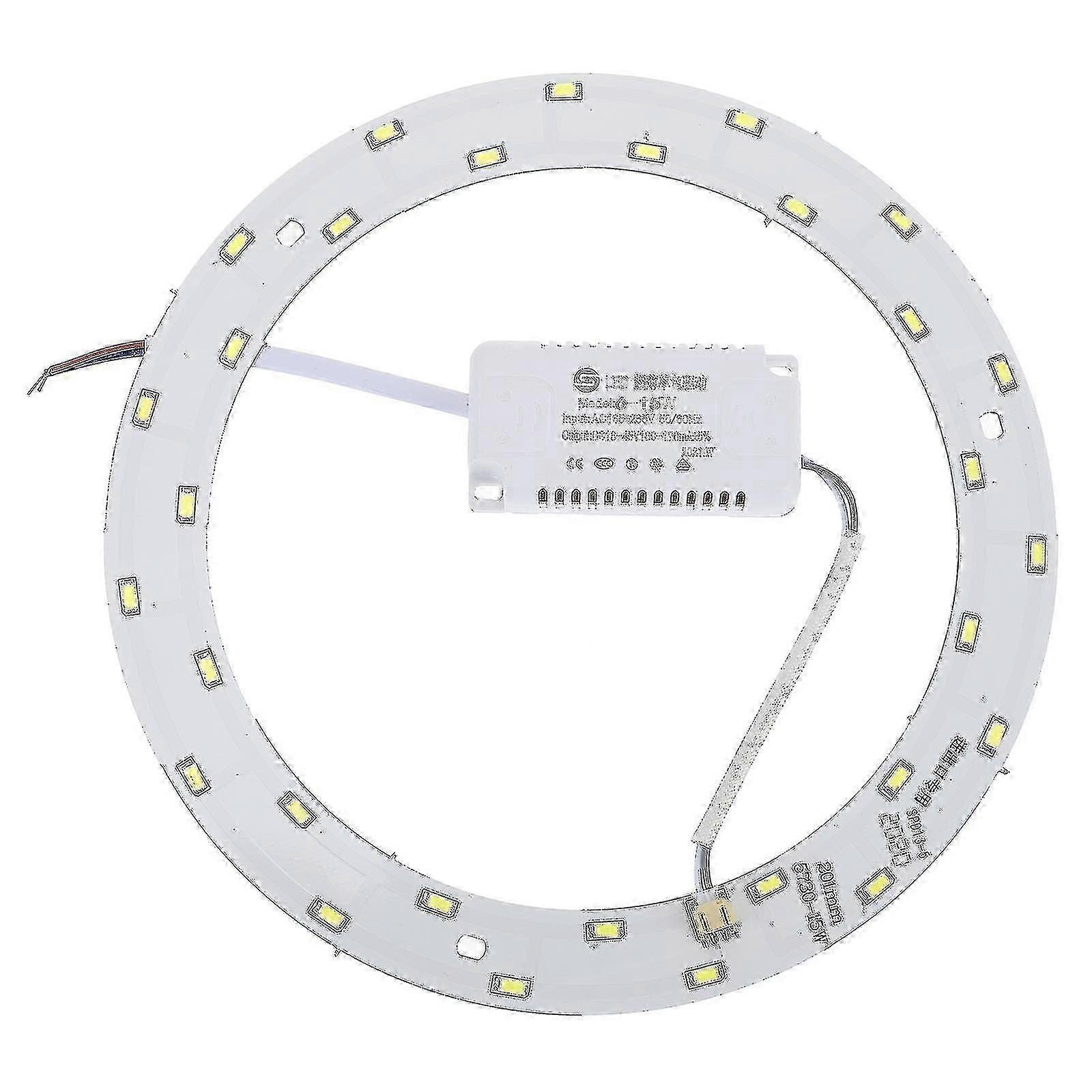 Energy efficient LED panel lamp 15W 30 SMD 5730 LEDs circular ceiling light 220V-240V white light