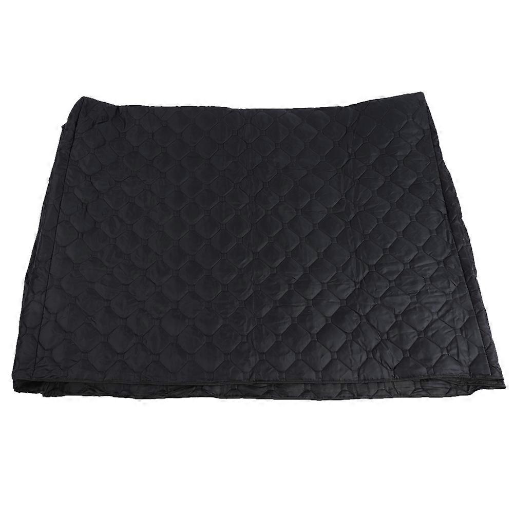 Housse de piano à queue noire en coton avec bords épais, accessoires pour instruments de musique KC#65