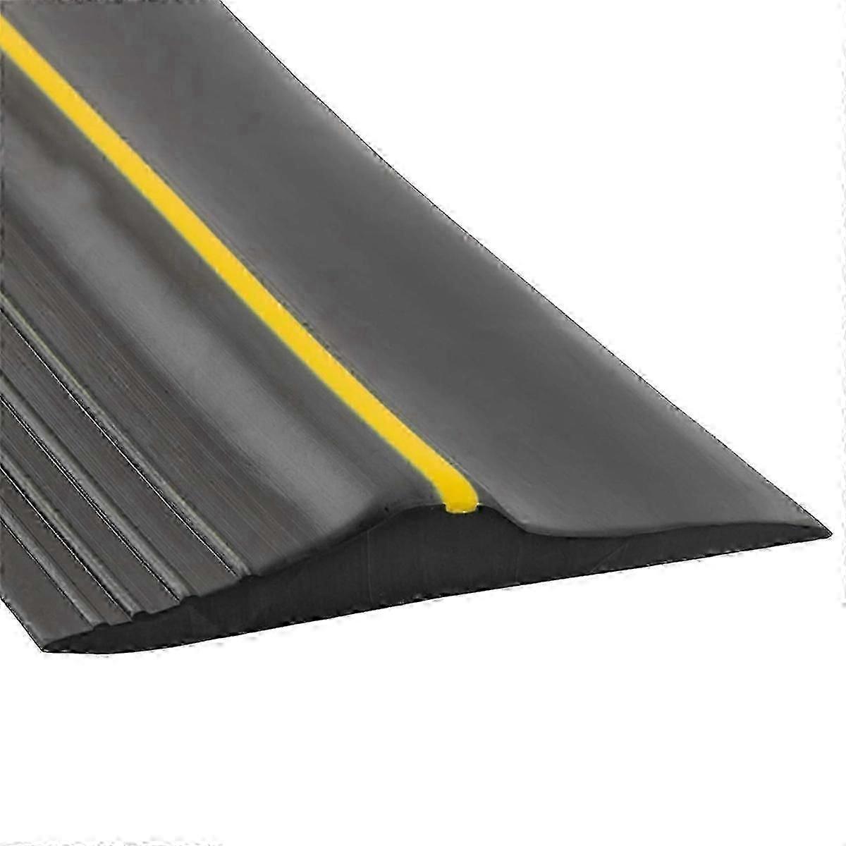 10ft Universal Black Threshold Seal Strip for Garage Doors, Weatherproof and Durable Installation