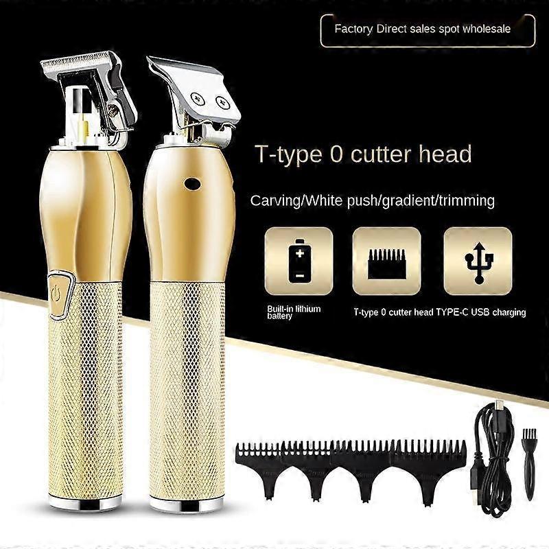 Golden Electric Shaver Rechargeable