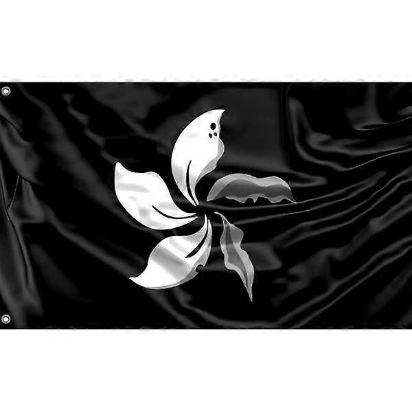 Black Hong Kong Protest Flag Pattern 097