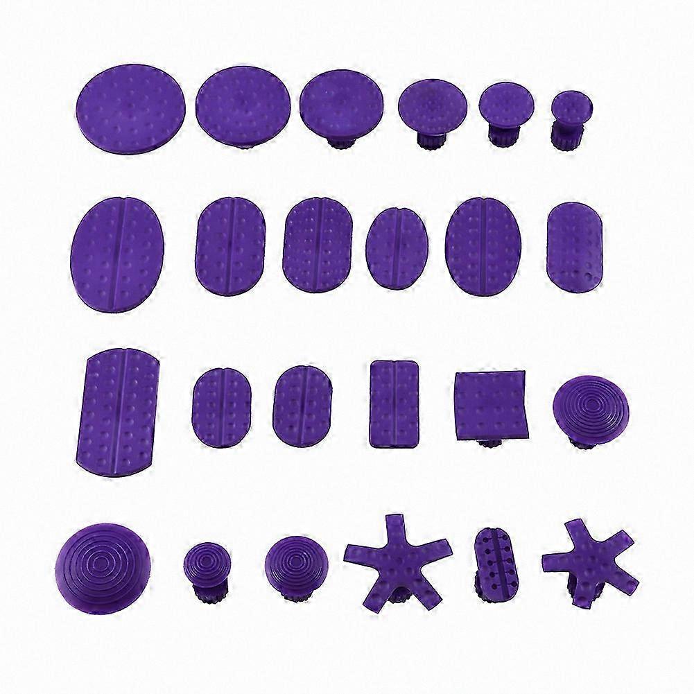 24pcs Dent Repair Tabs for Car Hail Removal Slide Hammer Tool Set