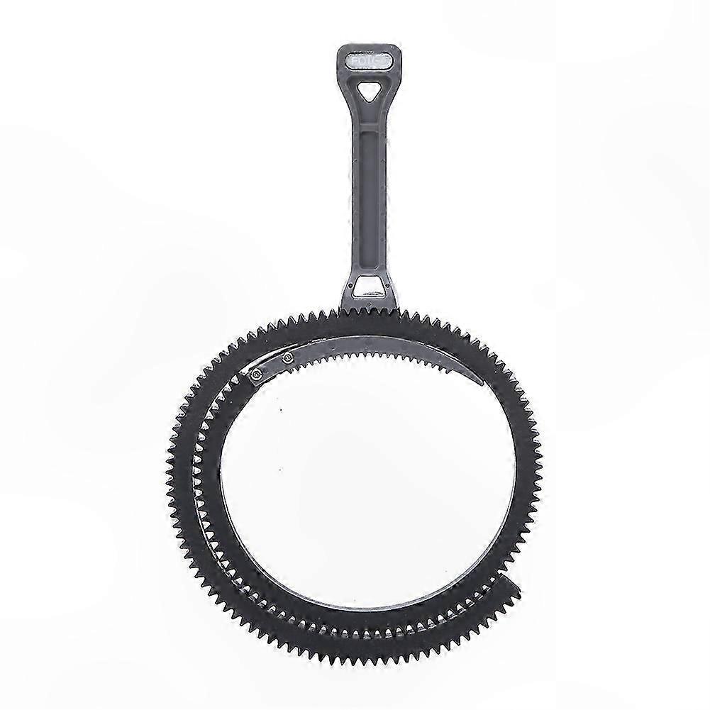 Adjustable Zoom Follow Focus Handle with Gear Ring for DSLR Cameras, Durable Plastic Lever, Gray