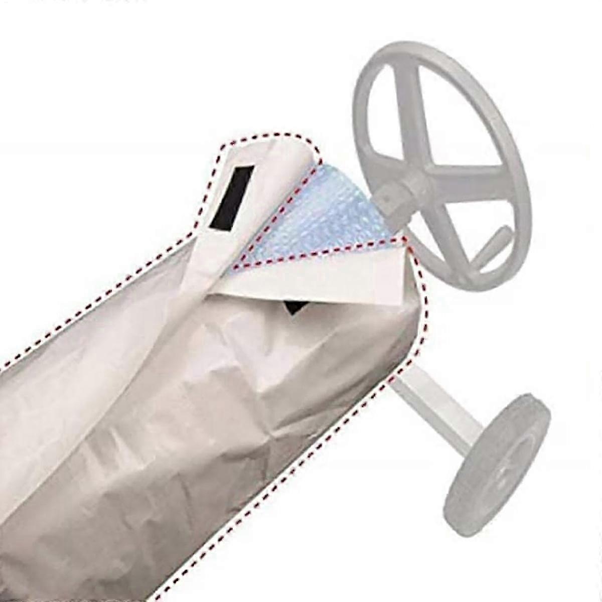 Swimming Pool Reel Protective Cover, Heavy Duty Polyester Fabric Solar Blanket Shield Waterproof Oxford Cloth for All-Season Usage, Adjustable 2025