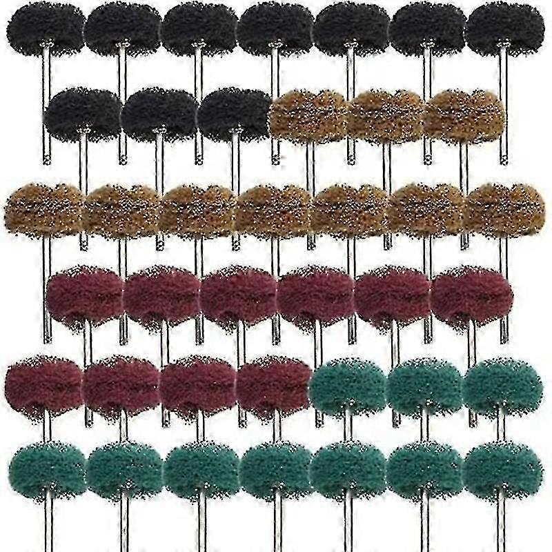 40db 1 hüvelykes csiszolókorong polírozó korong készlet súrolószivacs 25 mm-es csiszolófej polírozó kefe a Dremel Tool-2025-höz