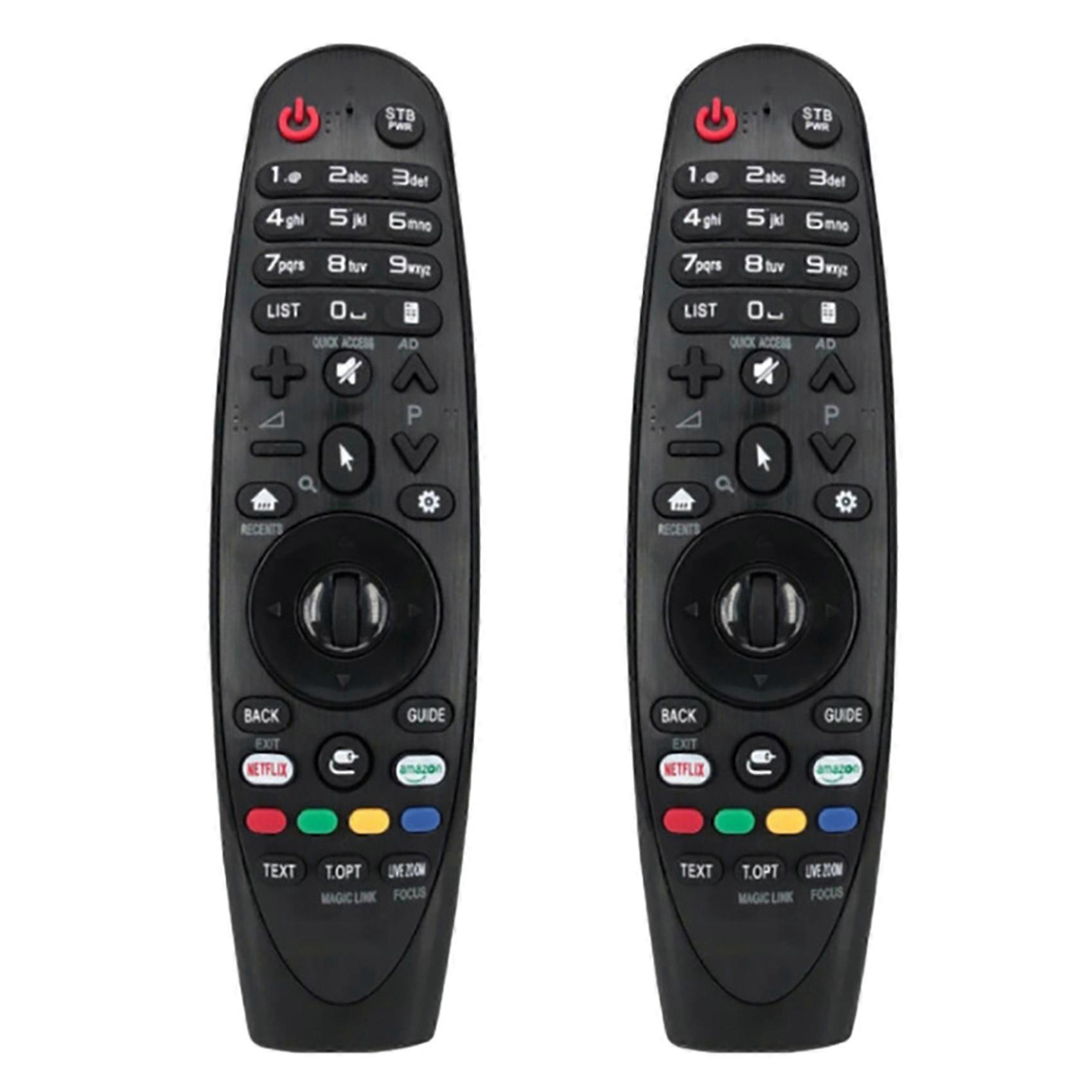2X Remote Control AEU Magic AN-MR18BA/19BA AKB753 75501MR-600 Replacement for Smart TV(Infrared)