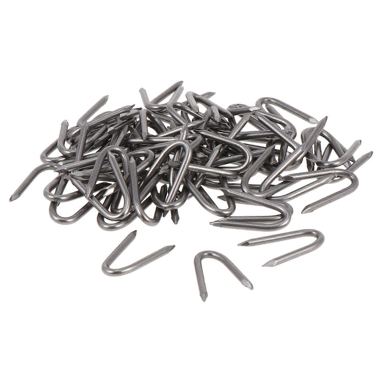 70pcs Iron Garden Pile U-Shaped Nails Fixing Turf Tool for Fixing Fencing
