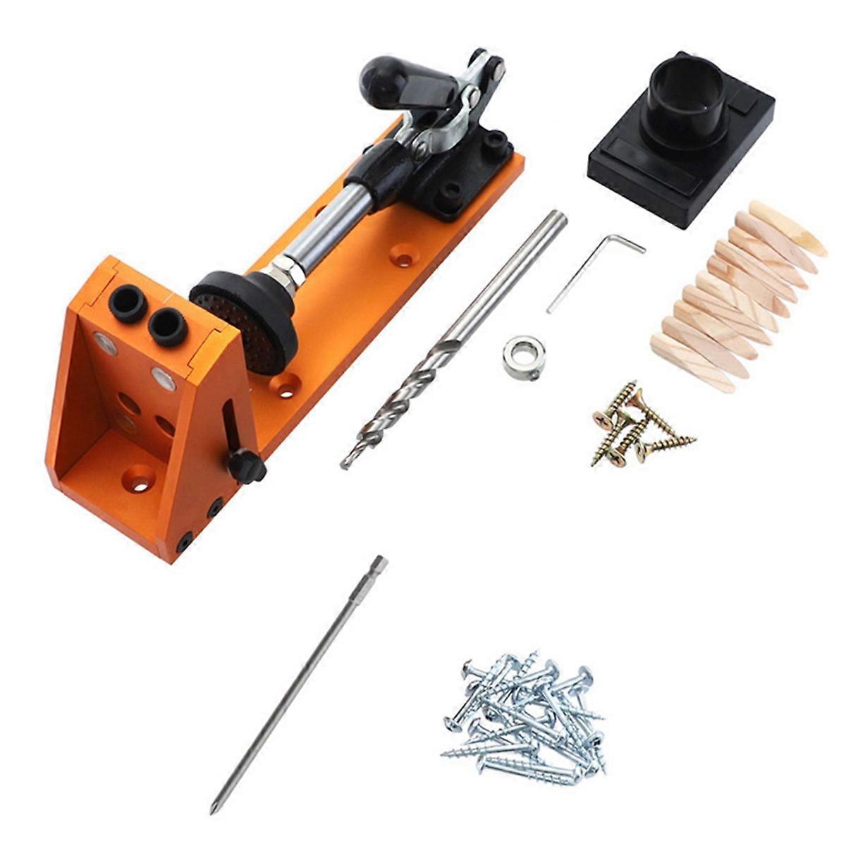 Woodworking Bevel Hole Tool 9.5mm Aluminum Alloy with Base Option B