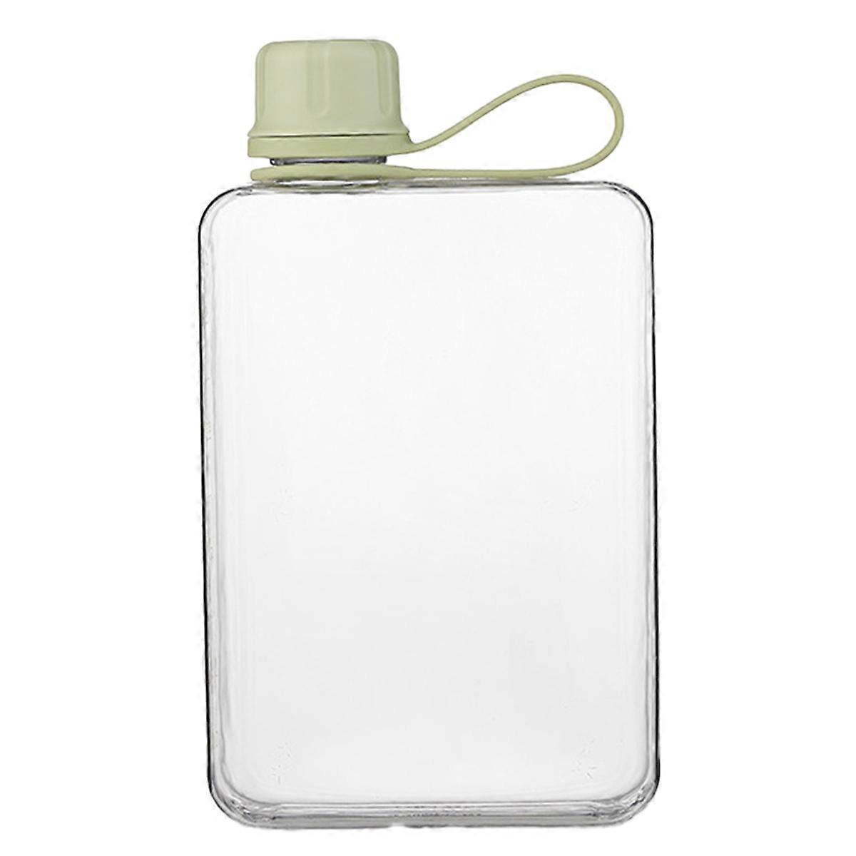 Square Water Bottle 500ml Portable Flat Drink Cups D