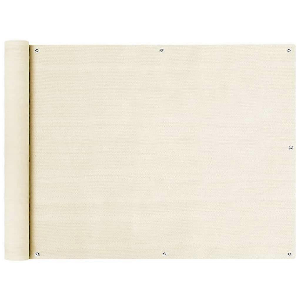 Balcony Screen Cream 90x400 Cm Hdpe