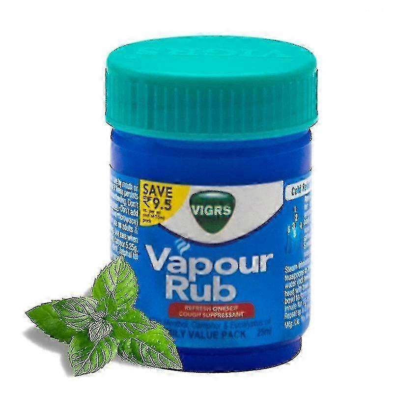 κατάλληλο γιαVapour Rub White Cooling Balm Αλοιφή για Αιθέριο Έλαιο Κατά της Κουνουπικής Κεφαλαλγίας και Ζάλης
