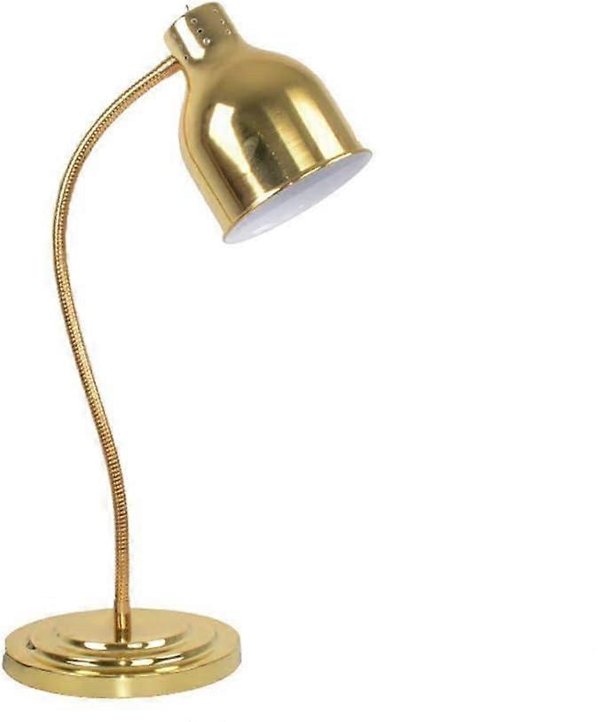 Commercial Heat Lamp Warmer 250W Stainless Steel Base Food Warmer with Yellow Heating Light Bulb for Restaurants
