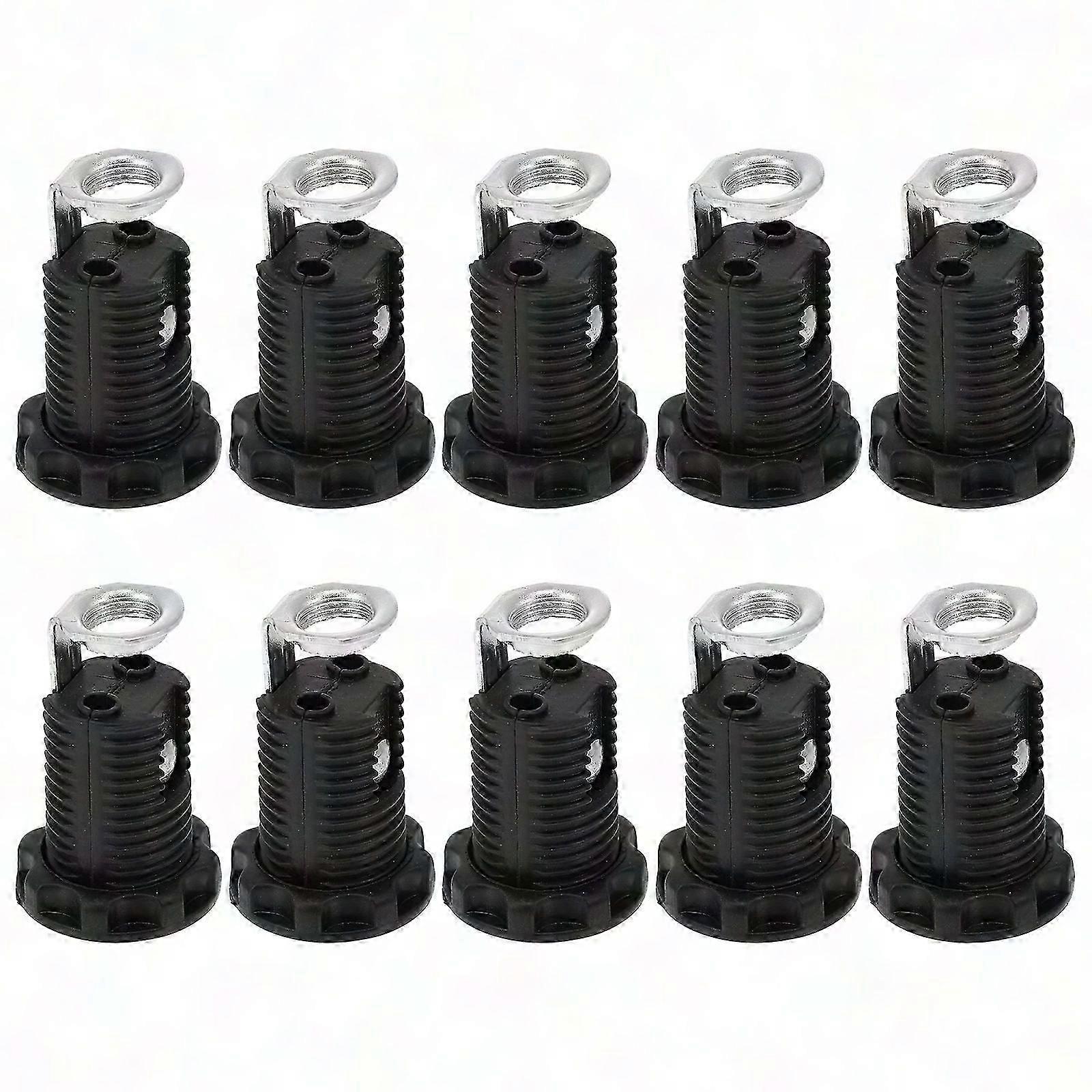 10pcs E12 Screw Socket Bulb Holder Plug-in Pendant Lamp Base