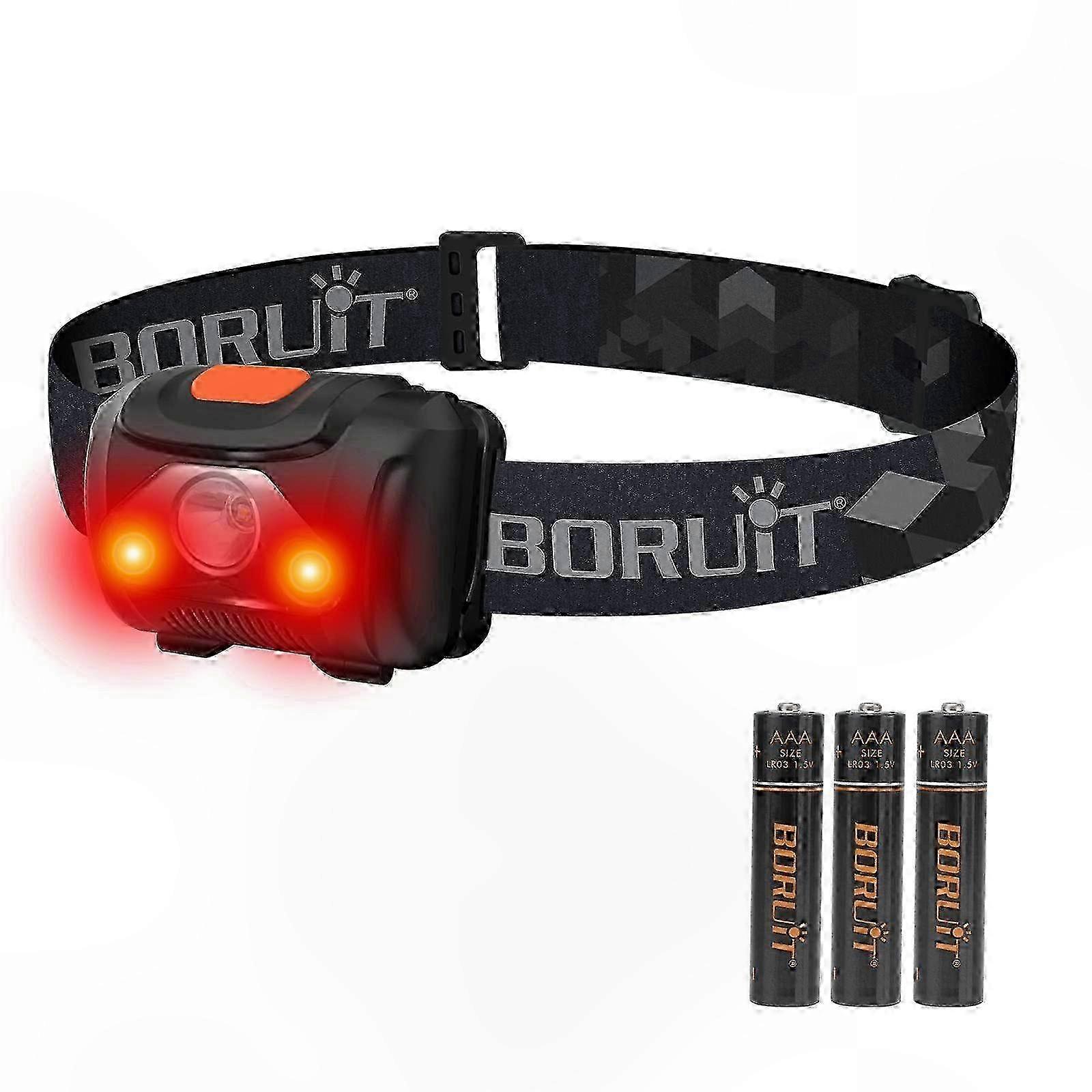 Super Bright LED Headlamp with Red Light, 4 Modes, AAA Battery Powered, 2025 Model